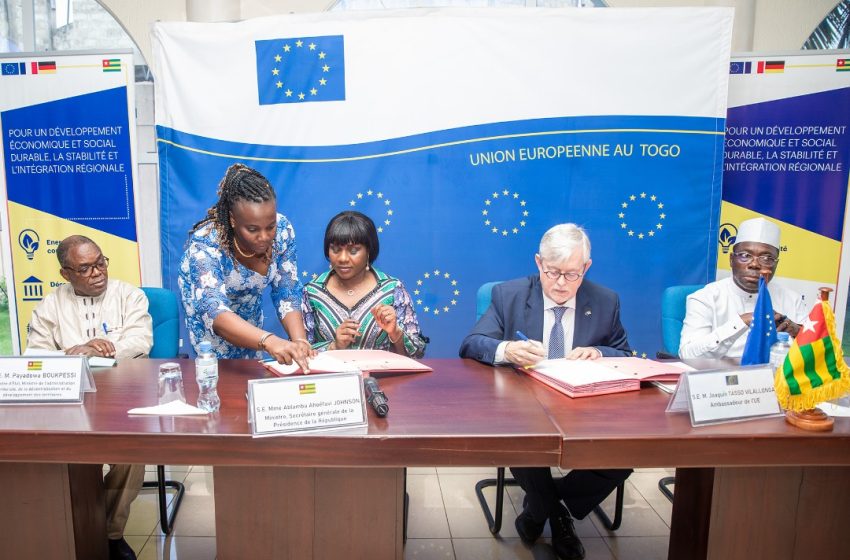  Le Togo et l’UE signent deux nouvelles conventions de financement